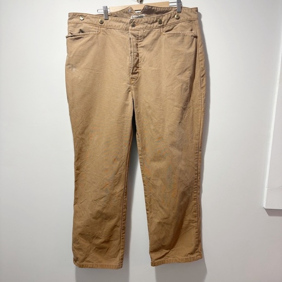 Classic Old West Styles Canvas Trousers Size 42 Tan Frontier Cowboy Dungarees